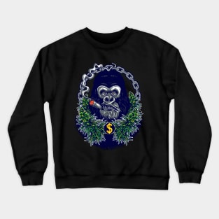 Smoking gorilla Crewneck Sweatshirt